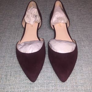 Nine West starship dorsay flats in wine color